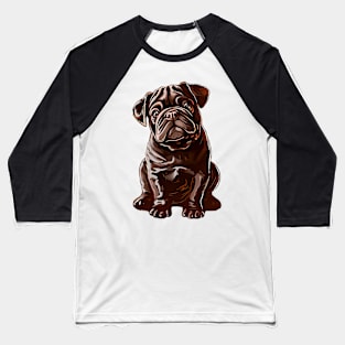 Valentine Bulldog Shaped Chocolate Baseball T-Shirt